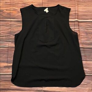 J. Crew Black Sleeveless Blouse